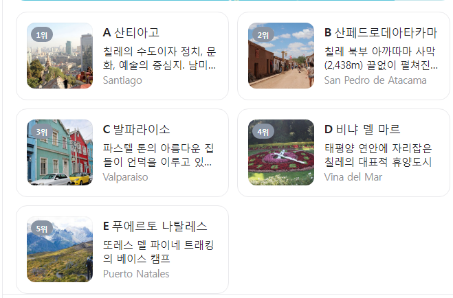 칠레 7월 날씨 옷차림 추천 여행지