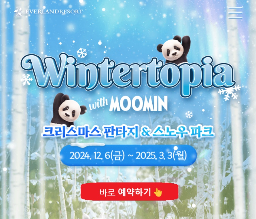 에버랜드 크리스마스 판타지&스노우파크