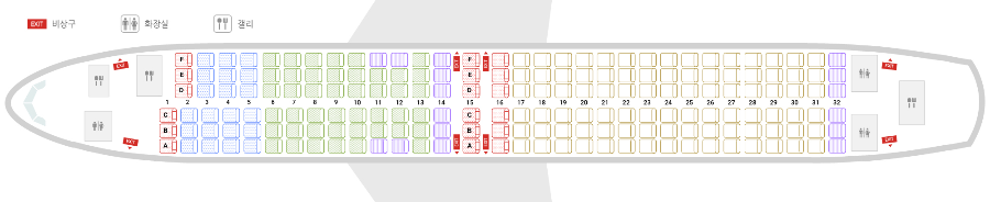 B737-800 좌석배치도