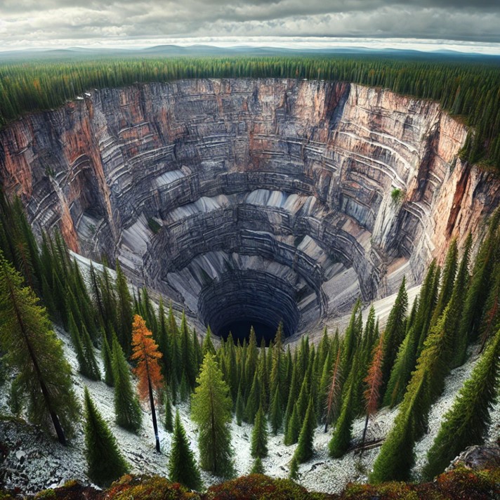 러시아의 달리홀 구덩이