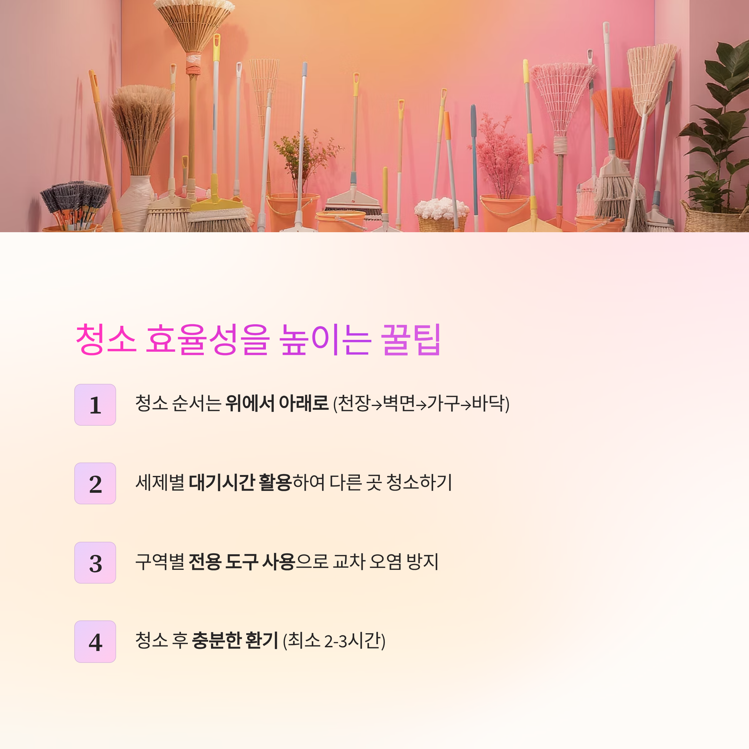 전세이사 입주청소 효율성 높이는방법