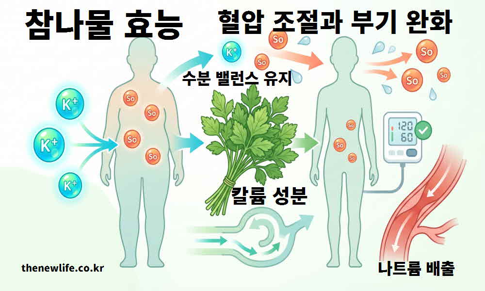 참나물 효능 혈압 조절 부기 완화