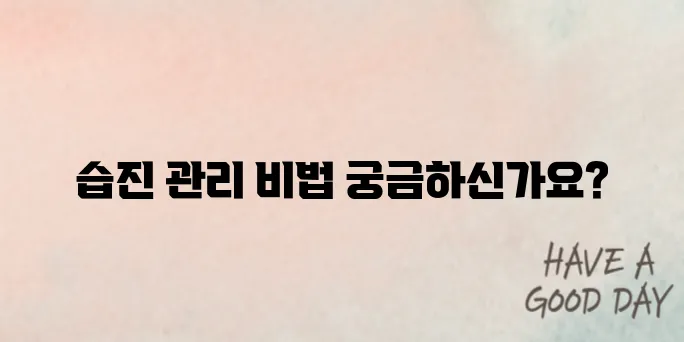 습진 치료방법 알고 꾸준하게 관리하기