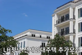 LH청년 전세임대주택 추가모집