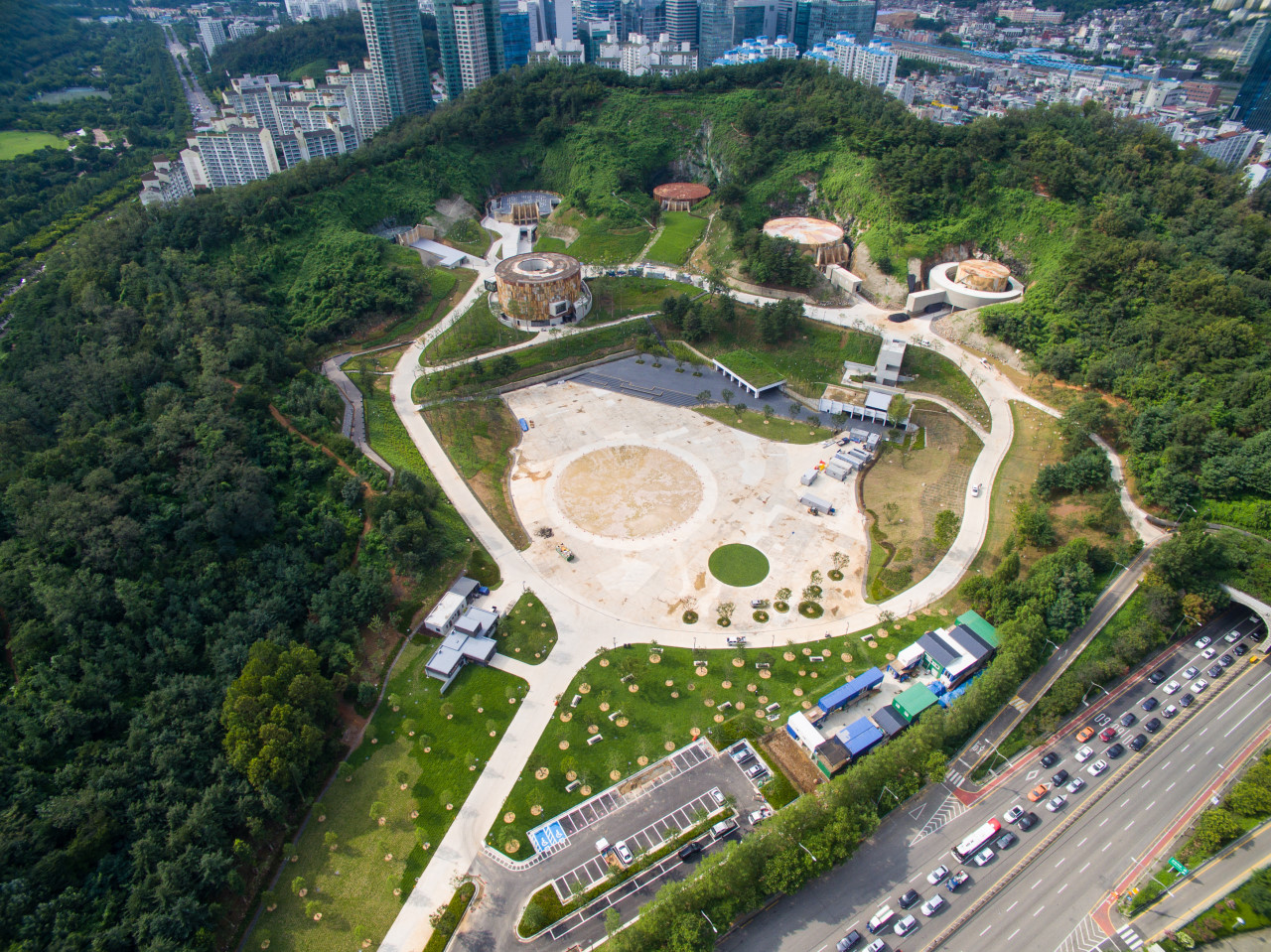 마포문화비축기지 항공 사진