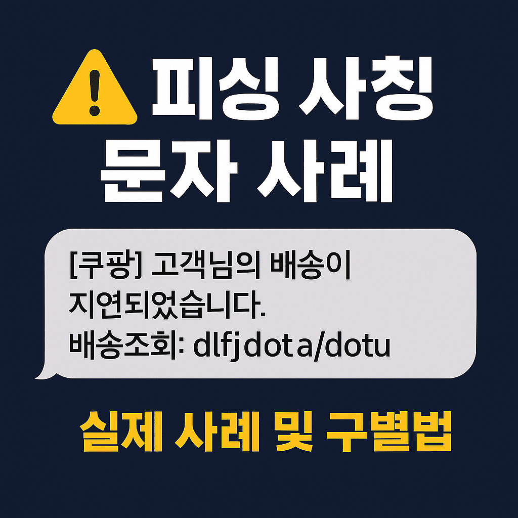 피싱 사칭 문자 사례 총정리 ❘ 실제 피해 &amp; 구별법