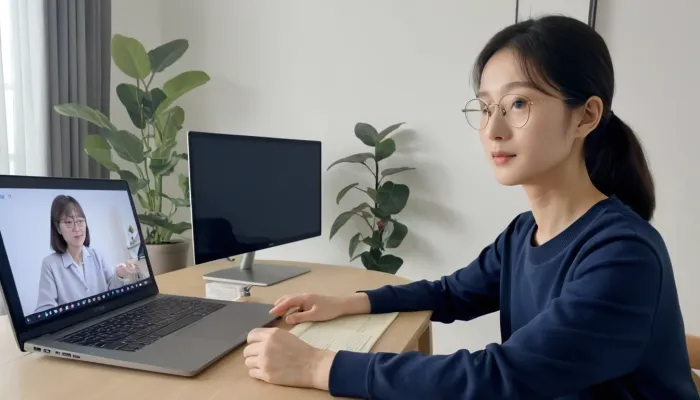 AI 영상 만들기 도구로 유튜브 콘텐츠를 제작하는 중인 모습