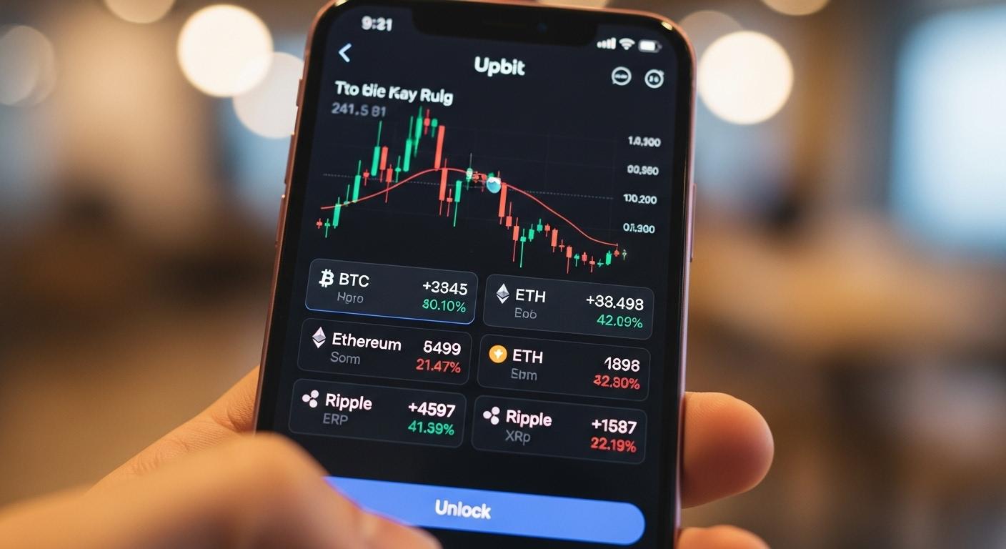 업비트 락스크린