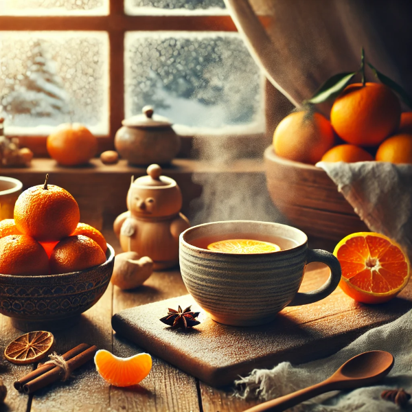 따뜻한 겨울 느낌이 물씬 나는 테이블 세팅