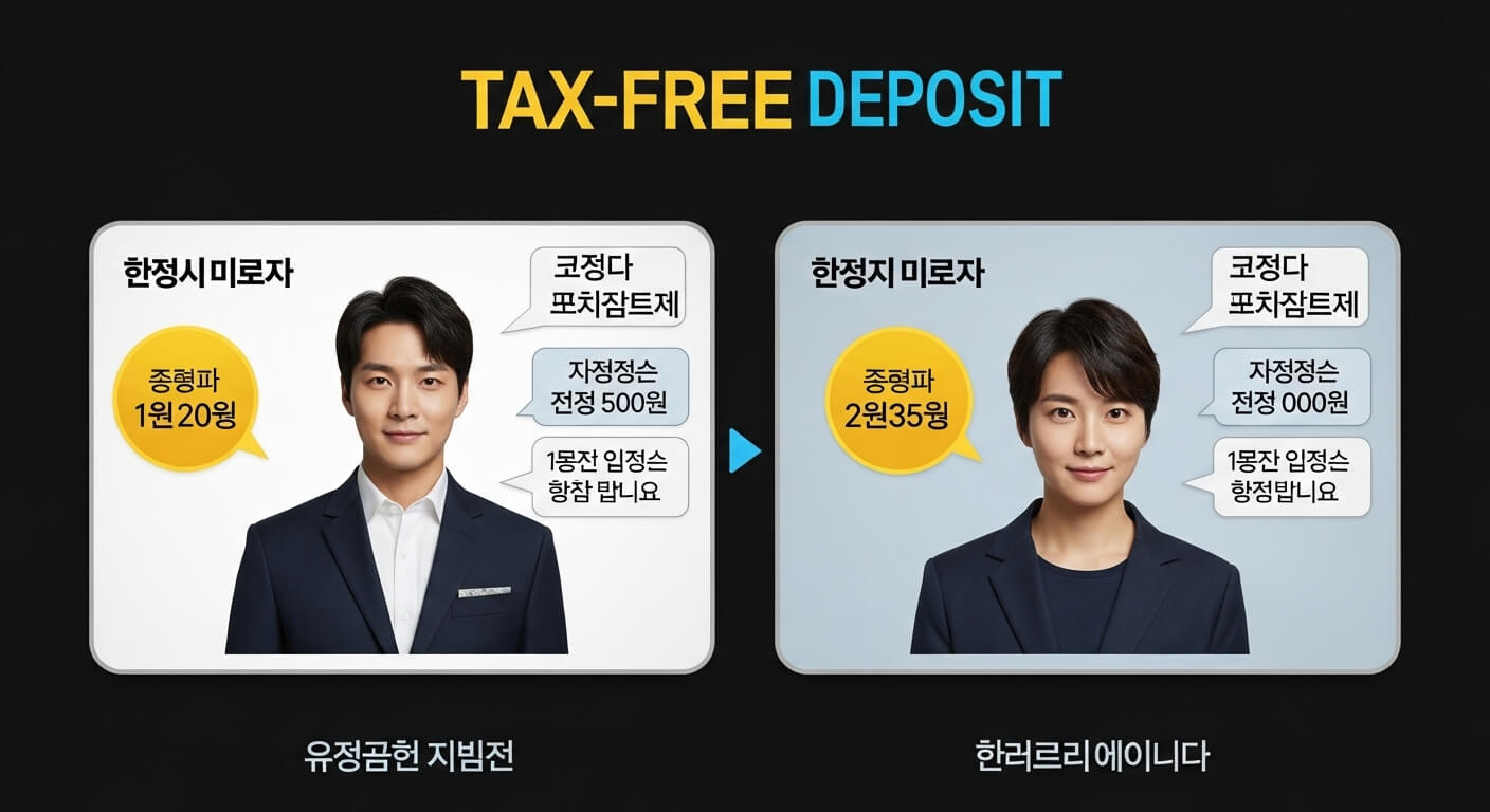 비과세 예금 조건 한도