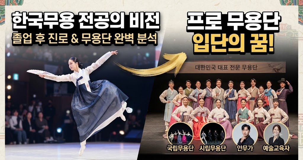 한국무용 전공의 비전: 대학 졸업 후 진로와 대한민국 대표 전문 무용단 완벽 분석