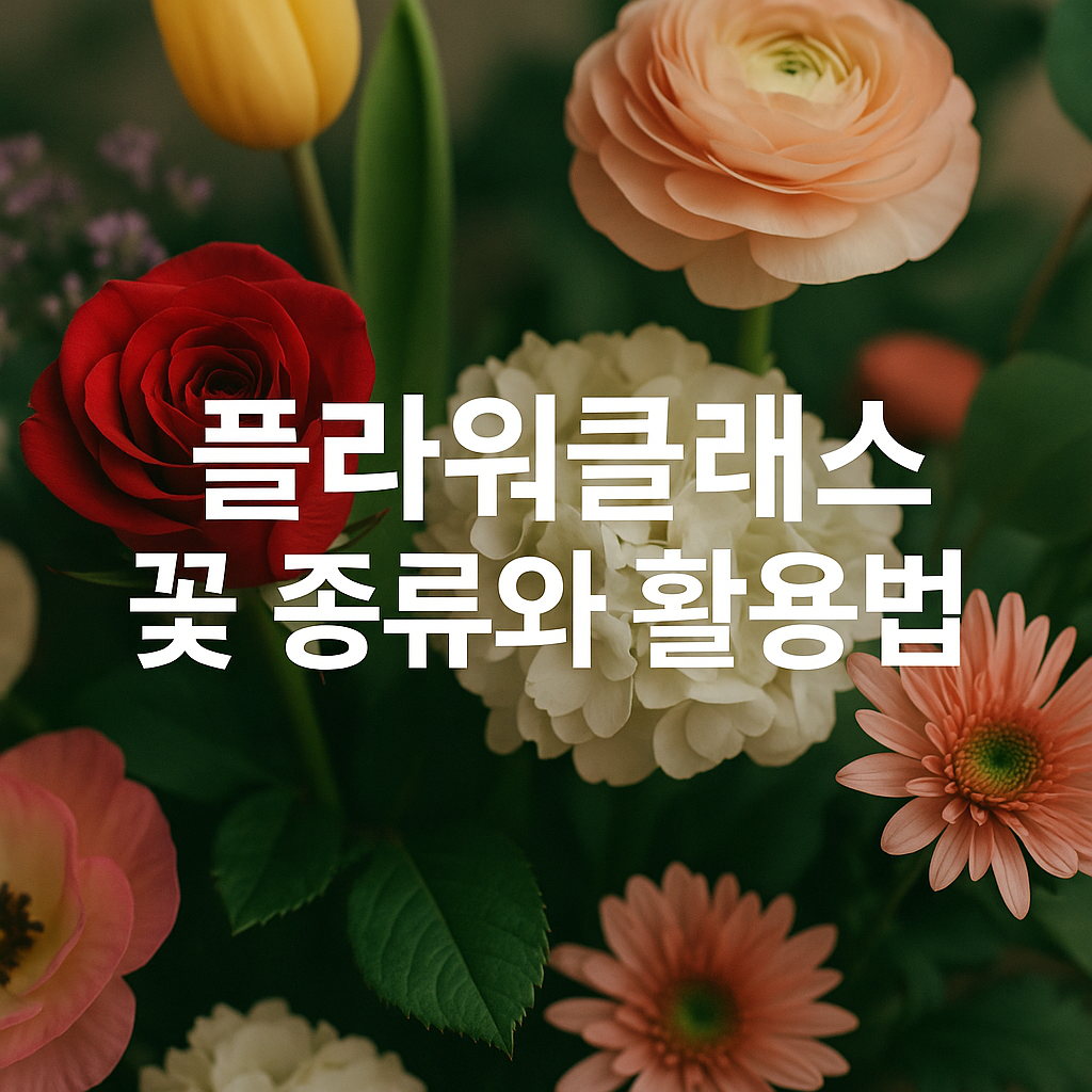 플라워클래스 꽃 종류와 활용법 관련 사진