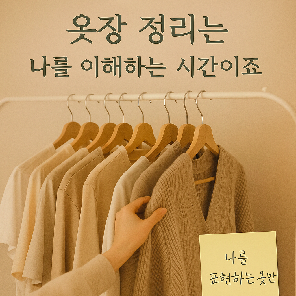 옷장 정리는 나를 이해하는 시간을 표현한 사진