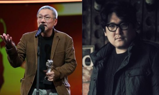 홍상수 감독(왼쪽)과 한재림 감독 사진입니다.