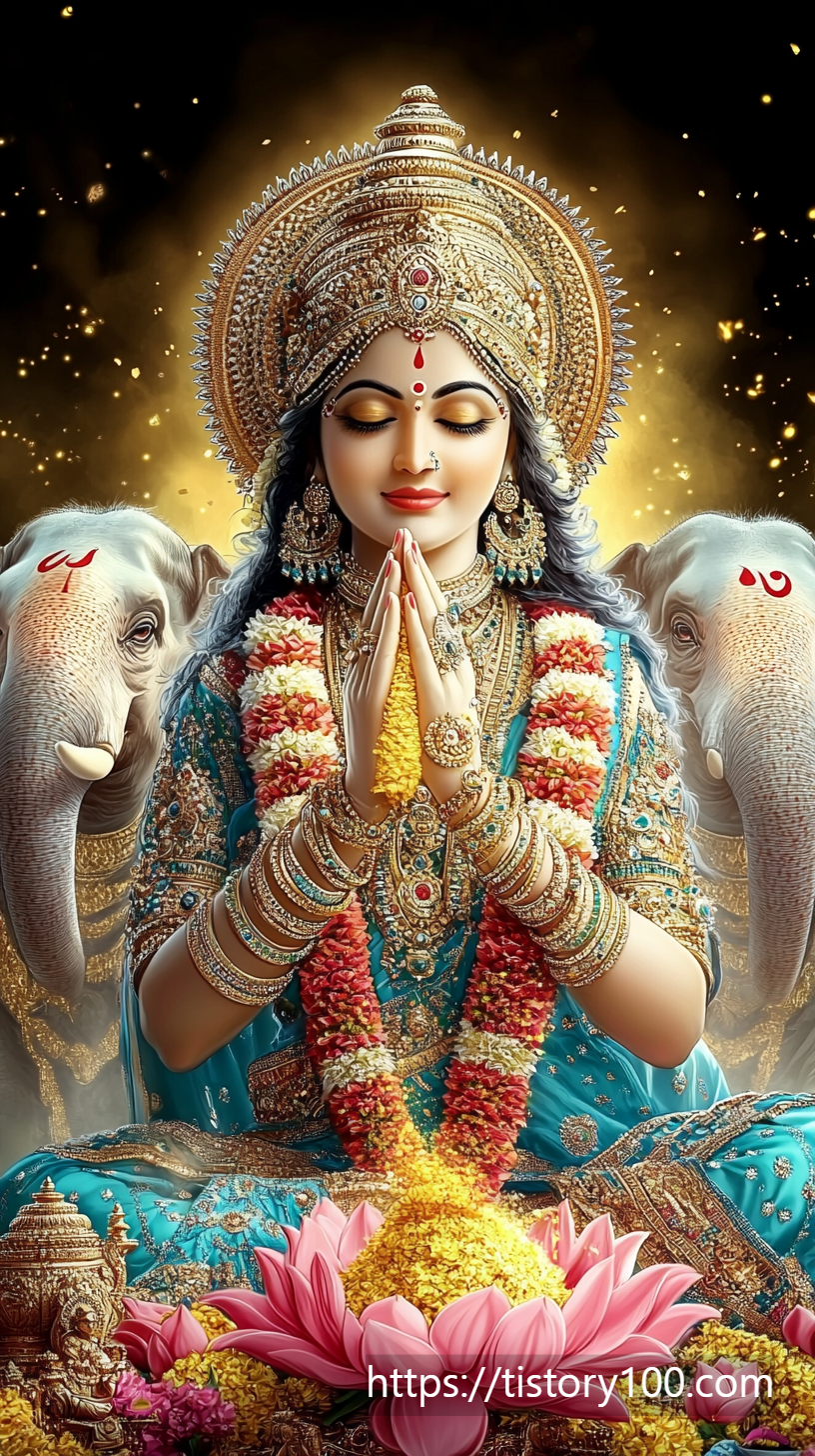 락슈미와 코끼리 그림3