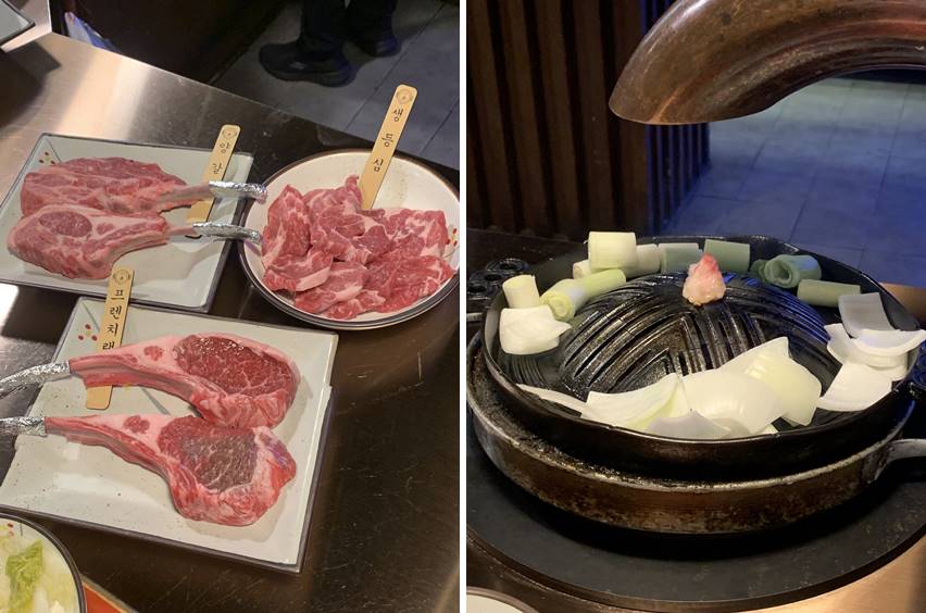 양갈비, 프렌치램, 생등심