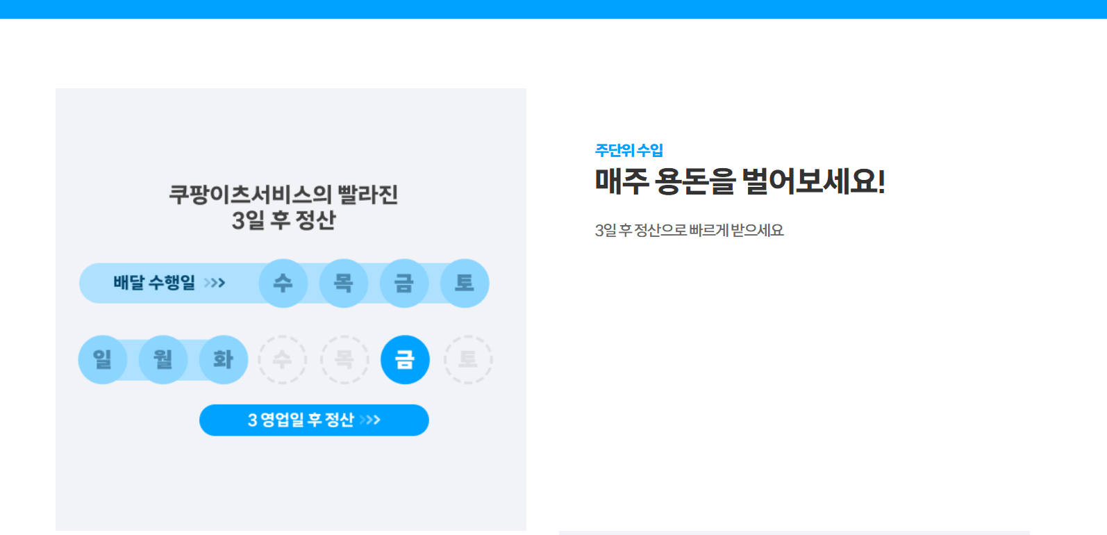 쿠팡이츠 배달파트너 수익정산