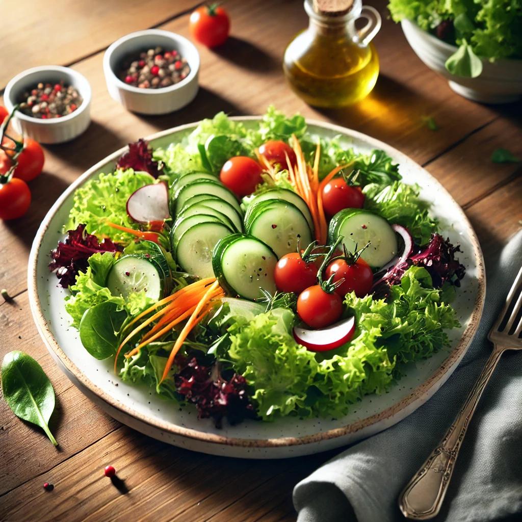 샐러드 플레이팅