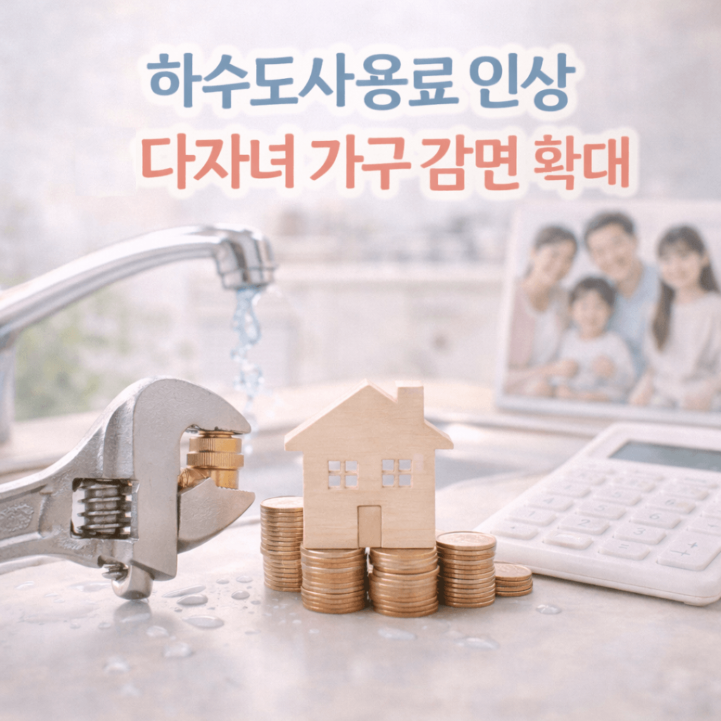 서울 다자녀 하수도 감면 신청방법