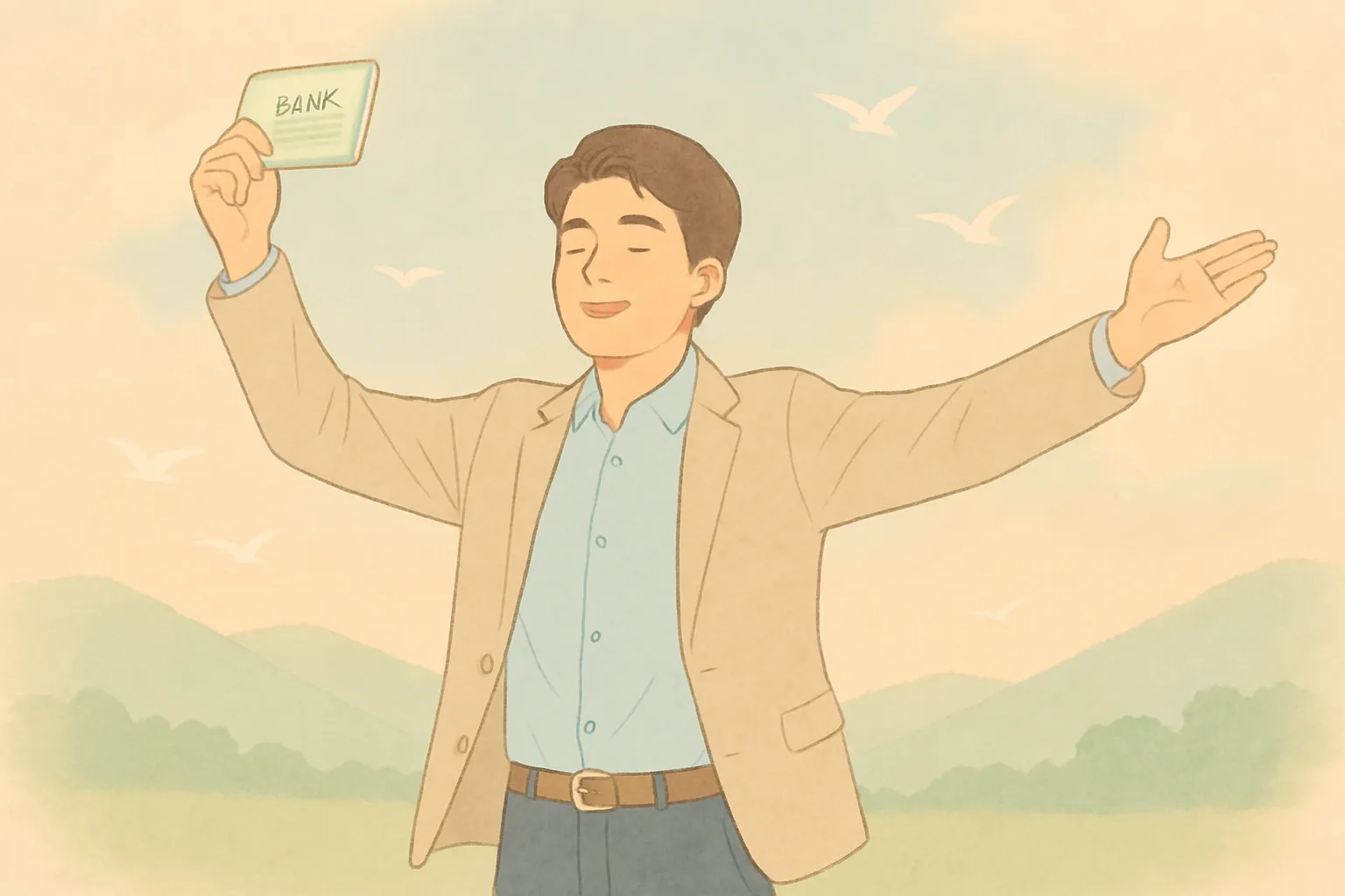 자유롭게 뛰어가는 사람