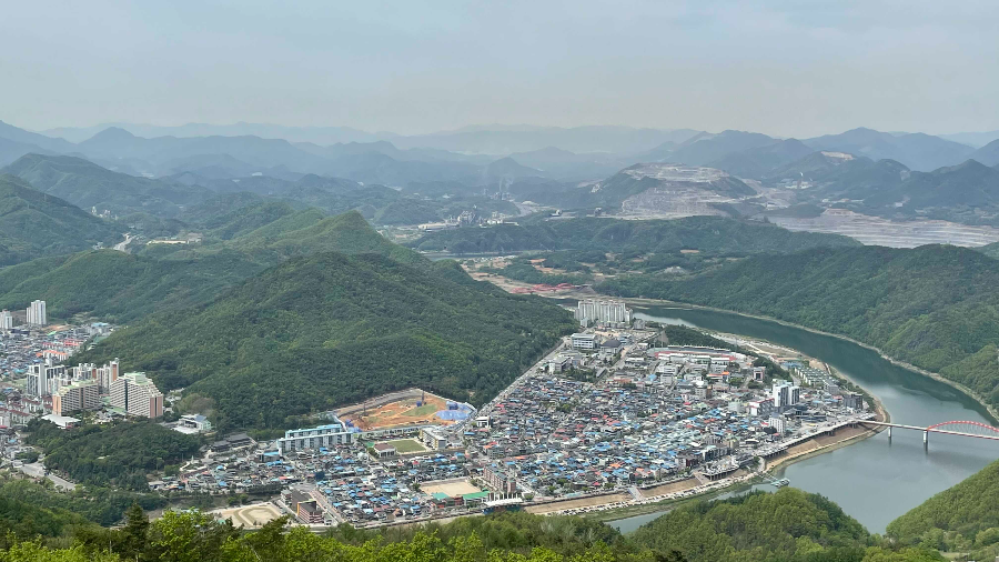 단양시내 전경
