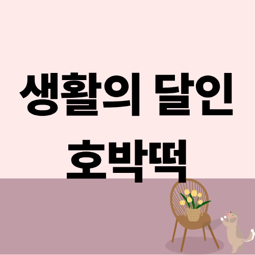 생활의 달인 호박떡
