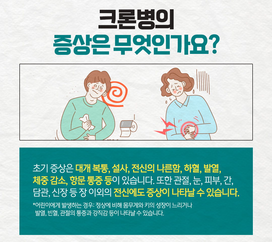 크롬병의 증상