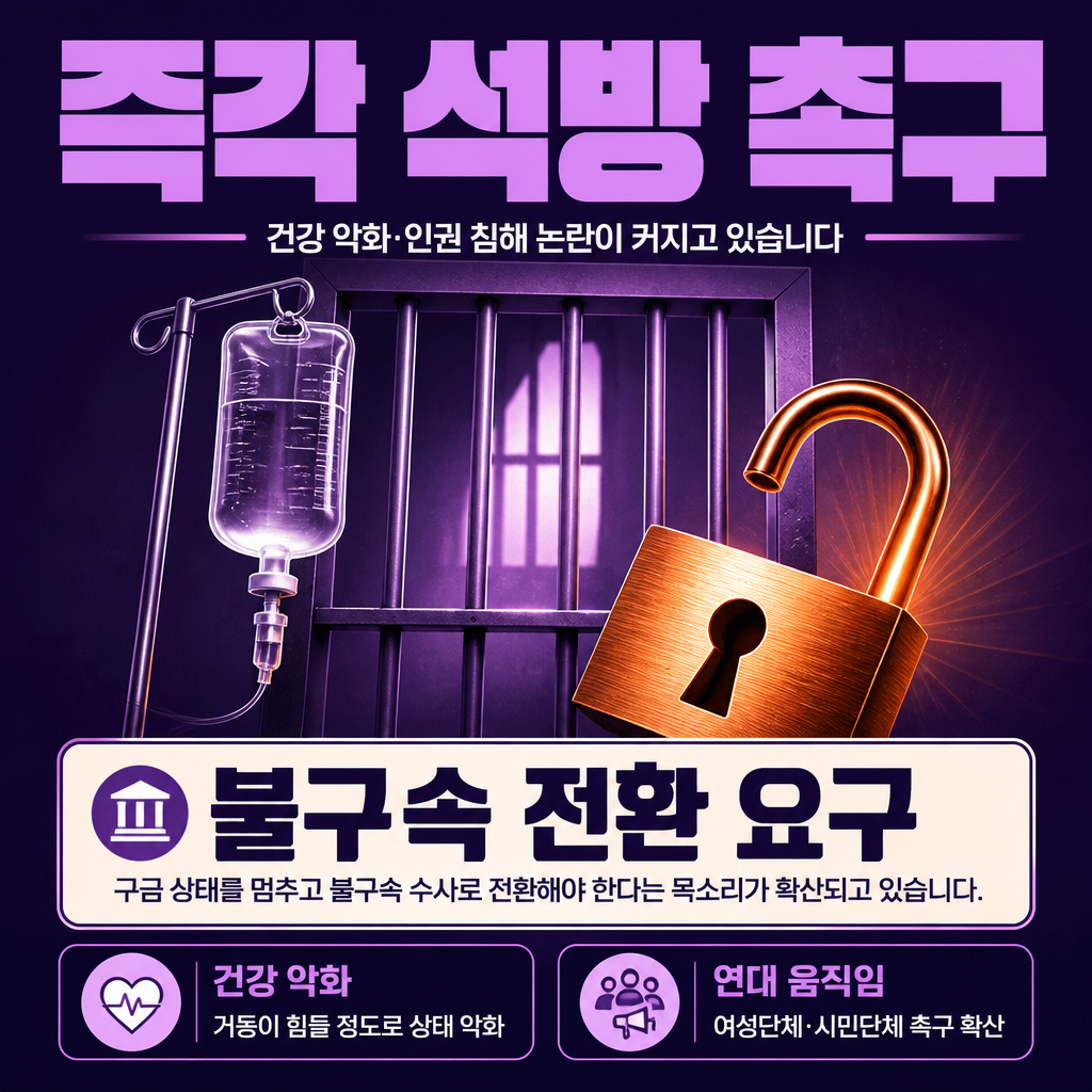 즉각 석방 촉구