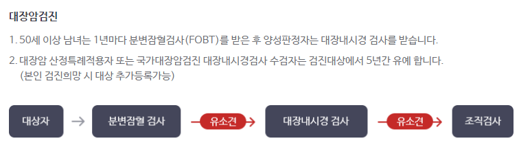 암 검진 항목 (추가 선택 항목)