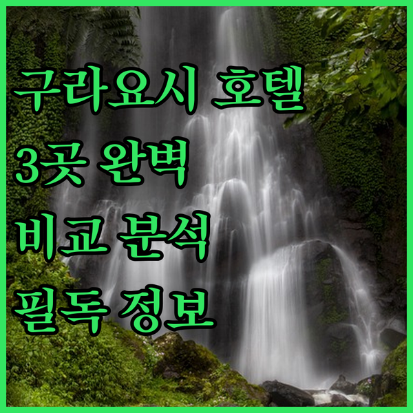 구라요시 여행객 필독 호텔 세인트 팰..