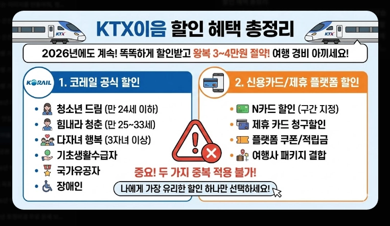 KTX이음 활용법 동해안 기차 여행 꿀팁