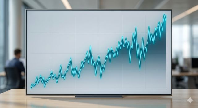 S&amp;P500 7000 돌파 이후 상승과 변동성이 동시에 나타나는 주식 시장 그래프