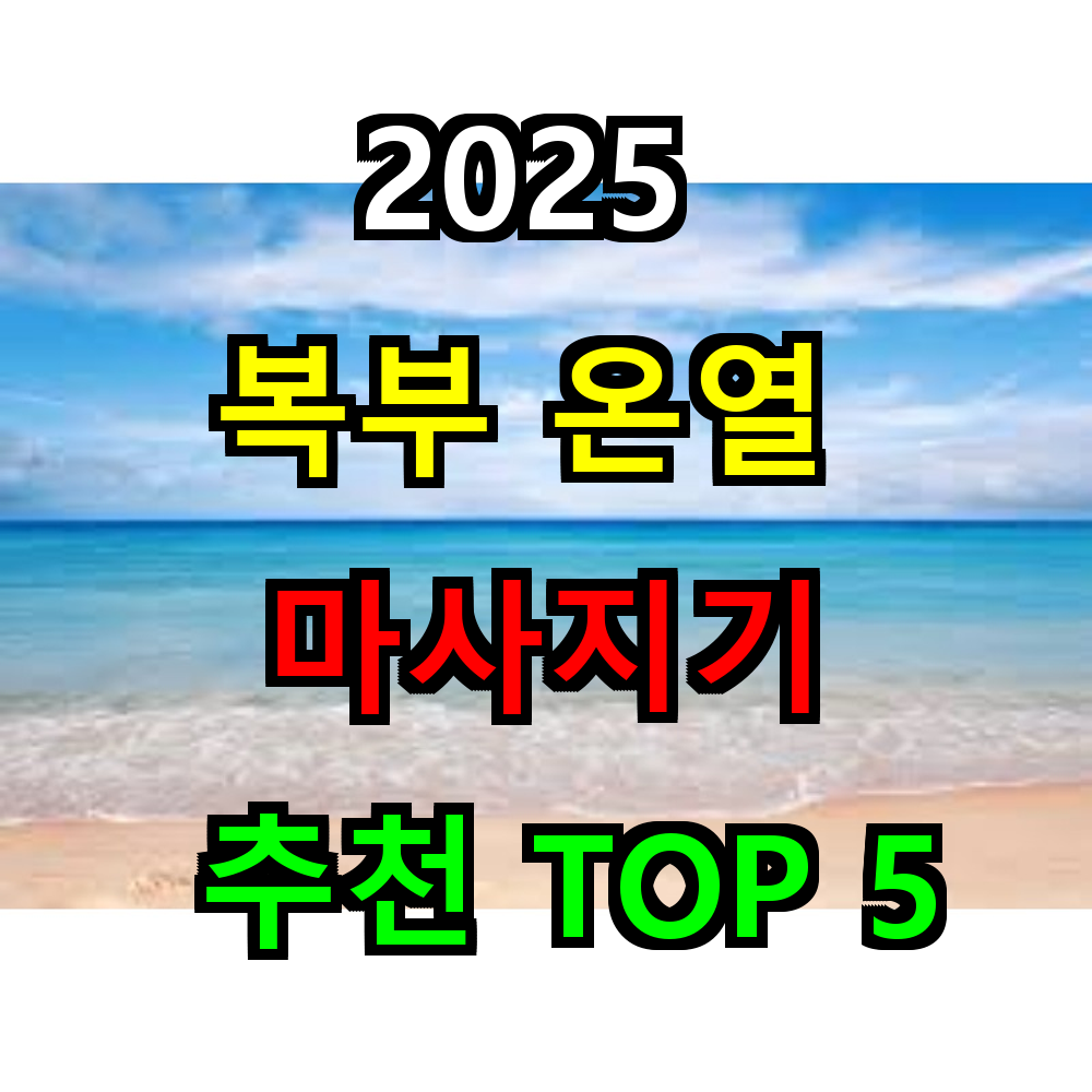 2025 복부 온열 마사지기 추천 TOP 5