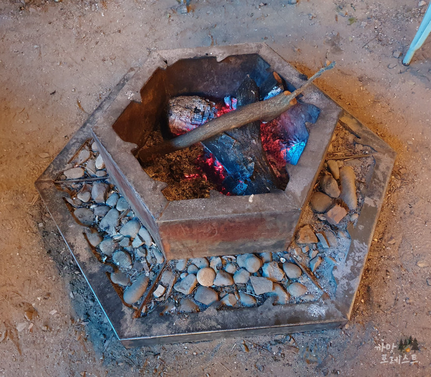 제부도 글램핑 중앙화로