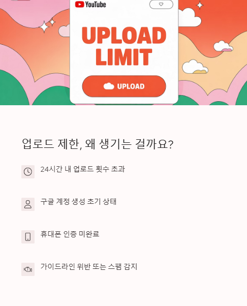 업로드 제한 생기는 이유