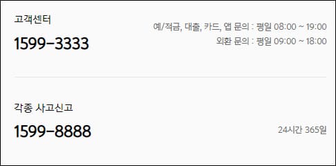 카카오뱅크 고객센터