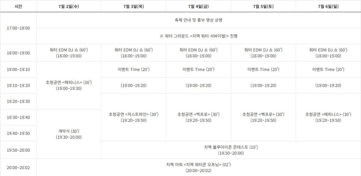 대구치맥페스티벌 기본 정보!