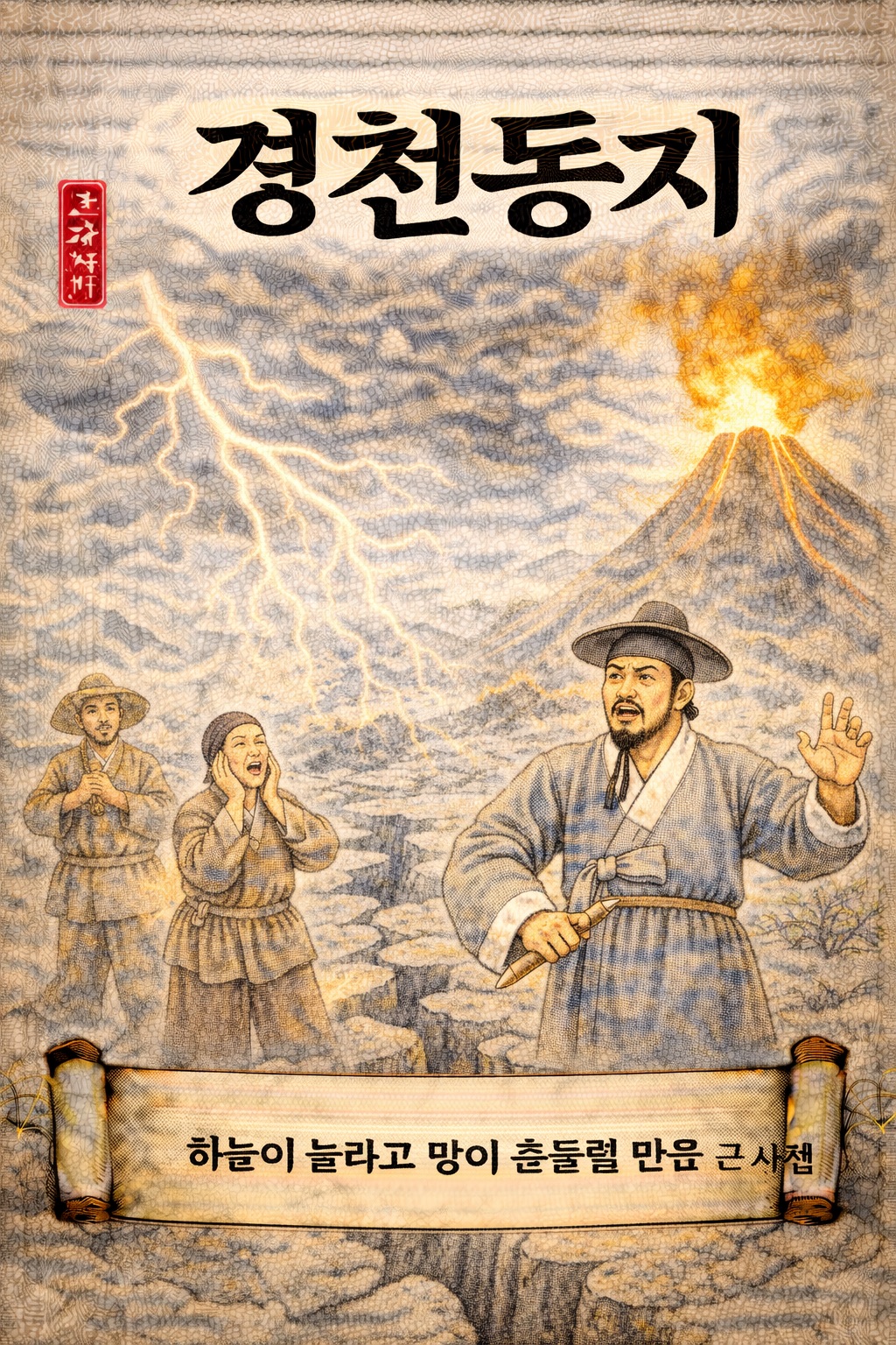 경천동지 사자성어 이미지