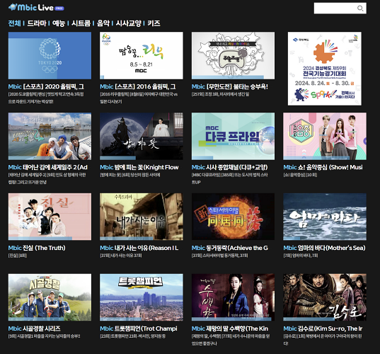 실시간 TV보기