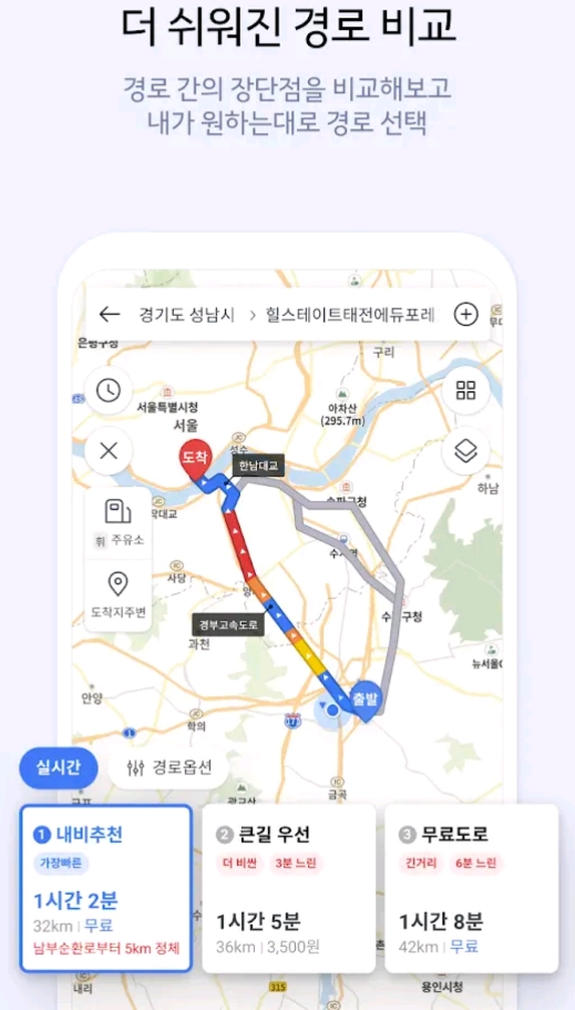 설치 후 앱을 실행하여 카카오 계정으로 로그인하고 권한을 설정하는 초기 화면