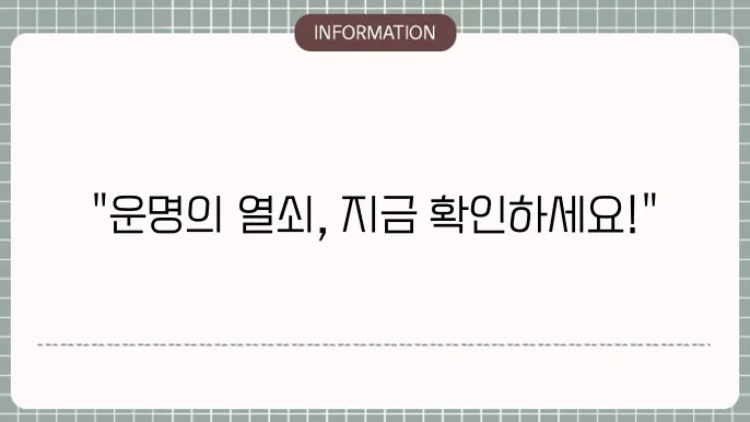 사주닷컴 무료운세