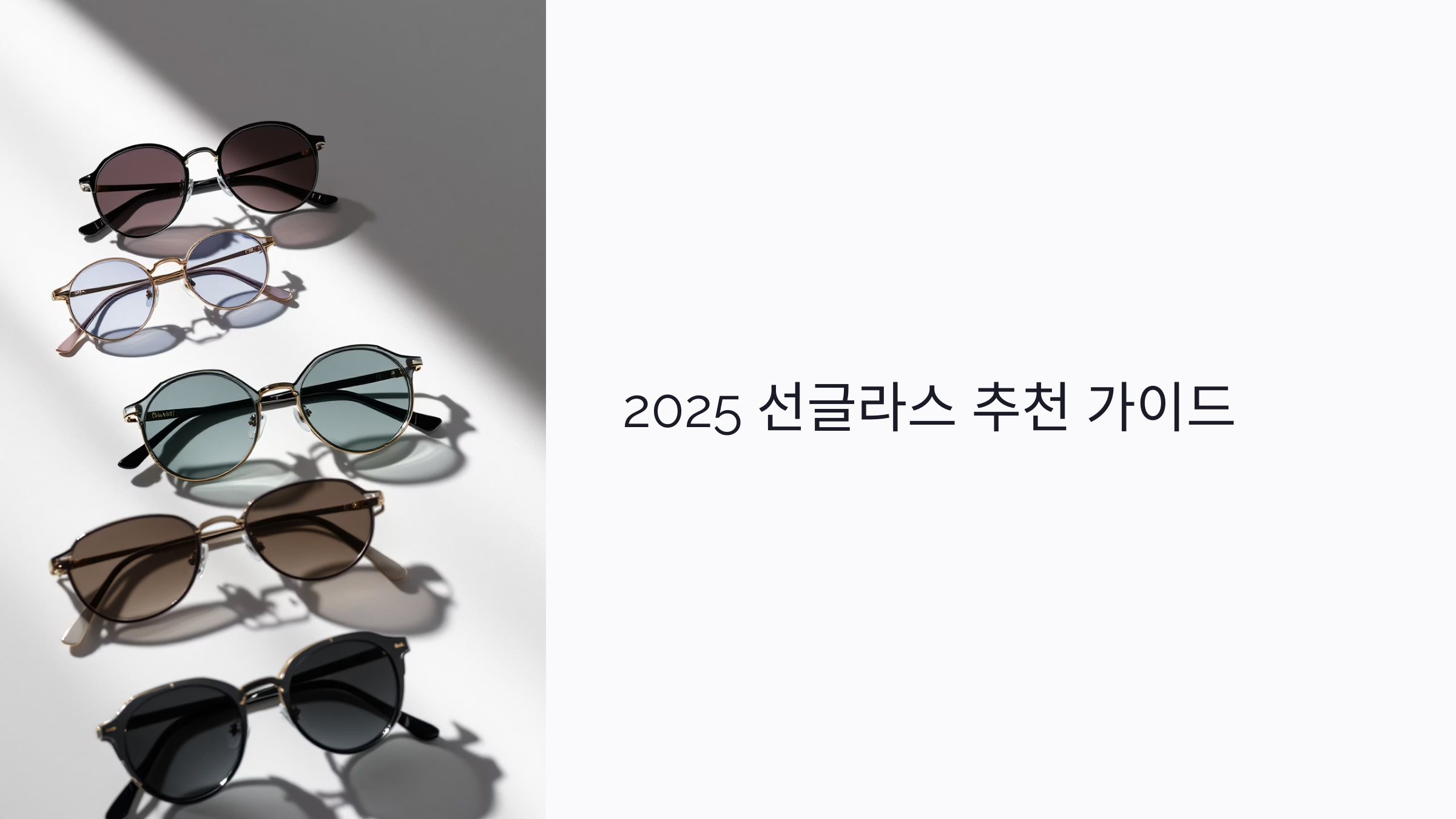 2025 선글라스 추천 가이드: 예산별 브랜드와 할인 구매 팁 총정리