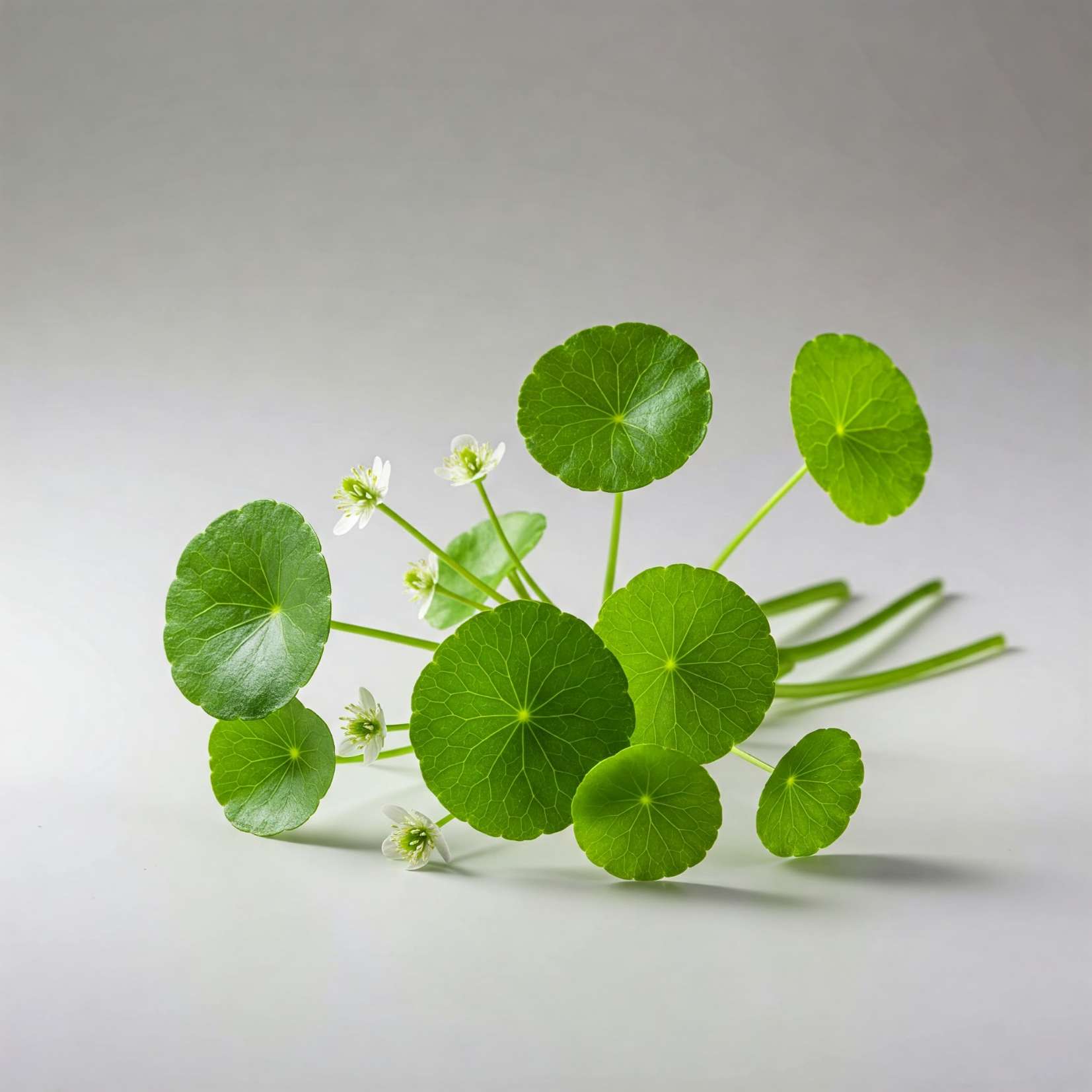 고투 콜라 또는 페니워트로 알려진 약용 식물 센텔라아시아티카