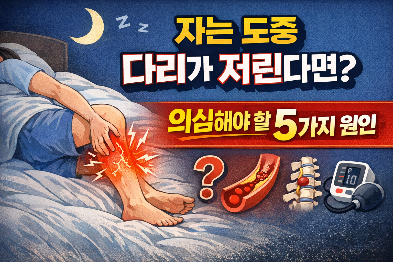 밤에 다리 저림 증상