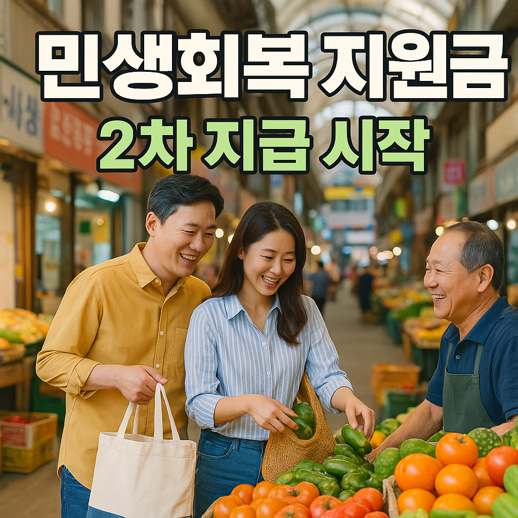 민생회복 지원금으로 활기가 되살아난 전통시장