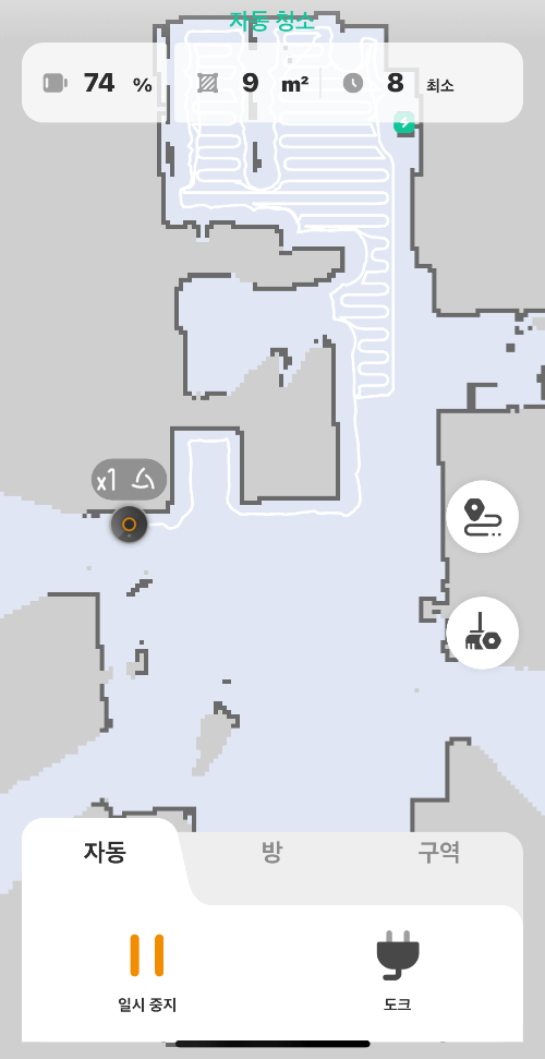 IMOU 로봇청소기 앱 맵핑