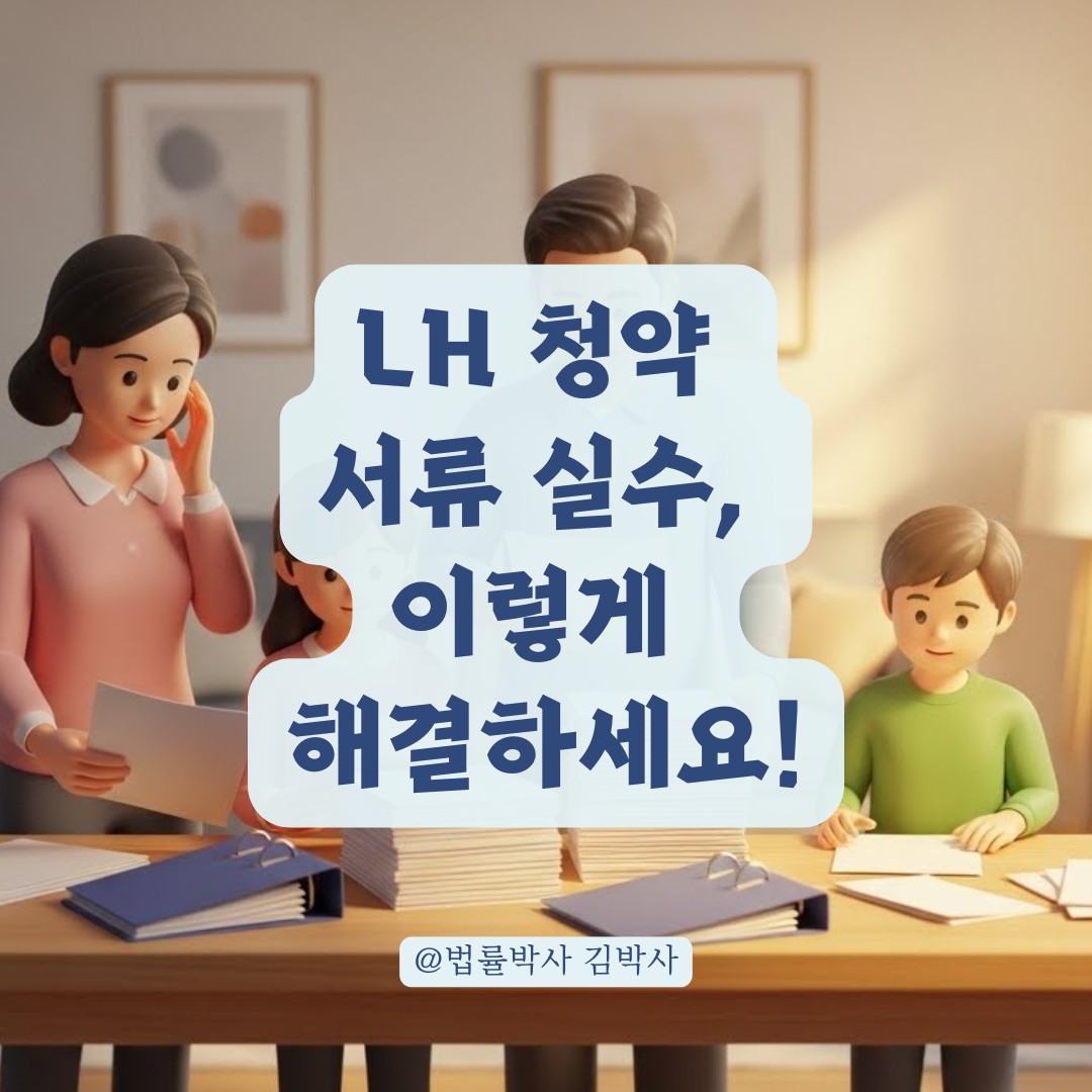 LH 청약 서류 제출 실수 해결! 서류 누락 발생 시 구제받는 전략 정리.