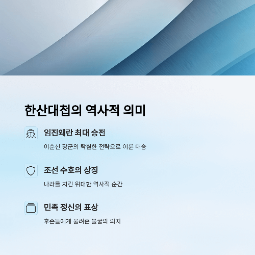 한산대첩의 역사적 의미