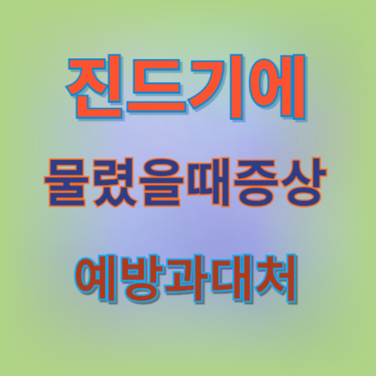 진드기에 물렸을때