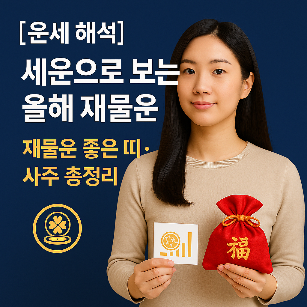 [운세 해석] 세운으로 보는 올해 재물운 ｜ 재물운 좋은 띠&middot;사주 총정리